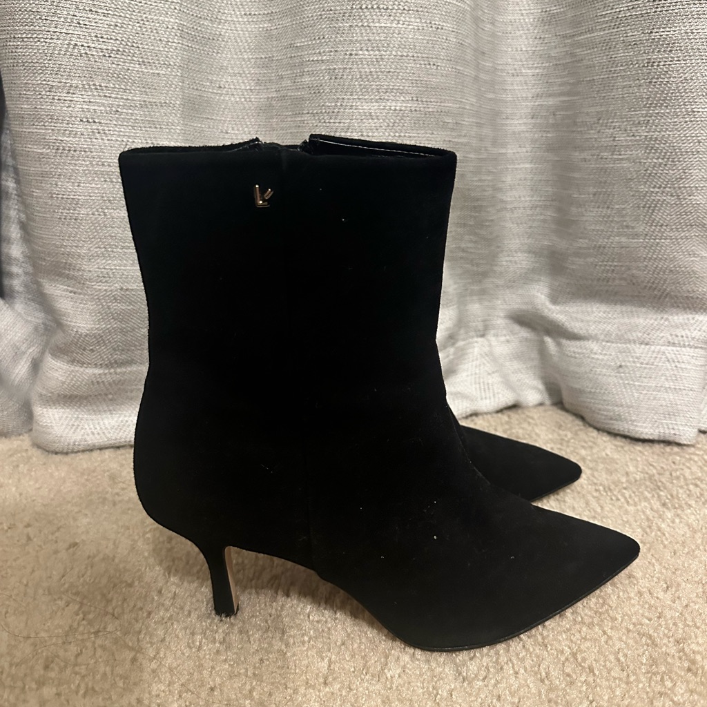 Larroude Black Heeled Boots Nw